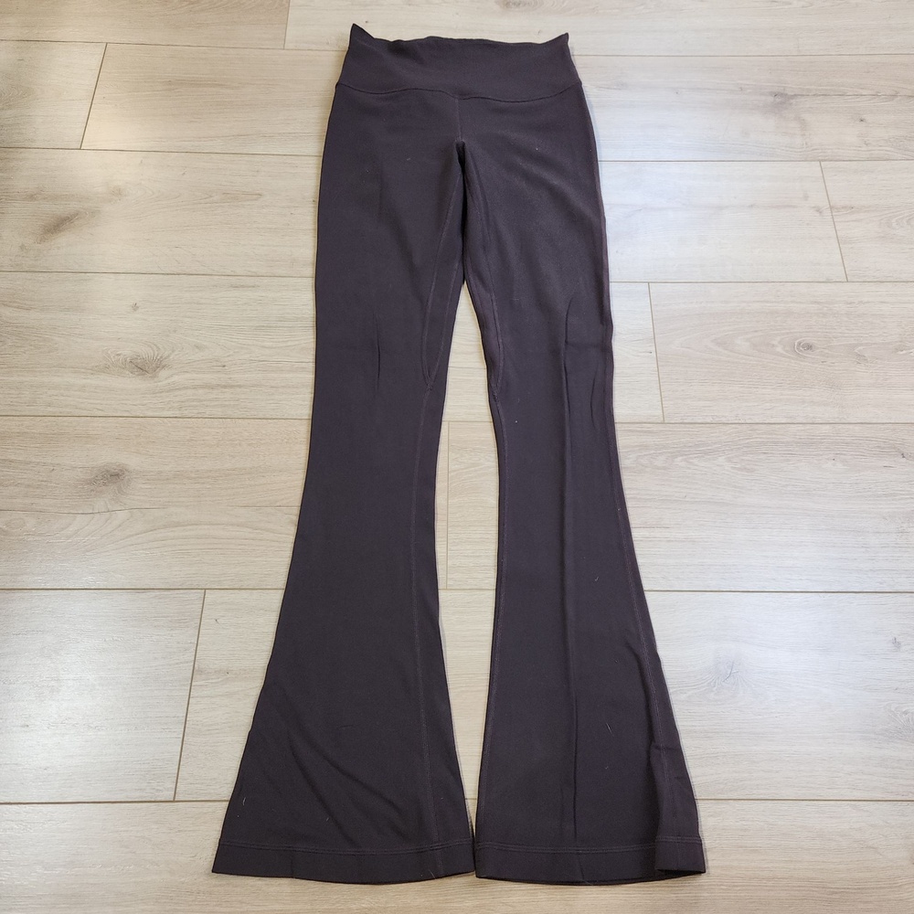 Lululemon Align High Rise Mini Flare Pants Womens 6 Brown Stretch Yoga Athletic